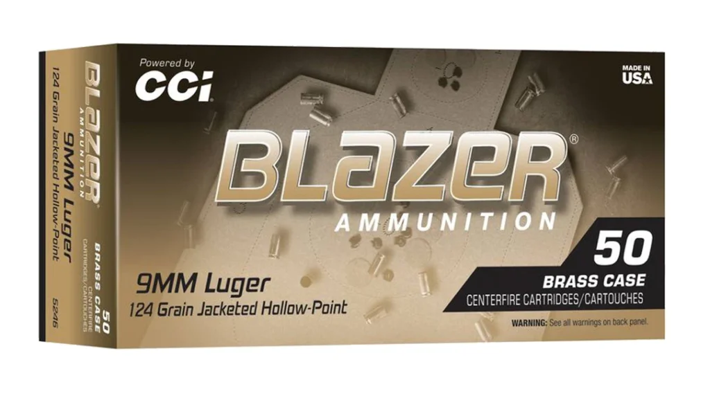 CCI Blazer Brass HP: 380 ACP 98 gr. & 9mm 124 gr.