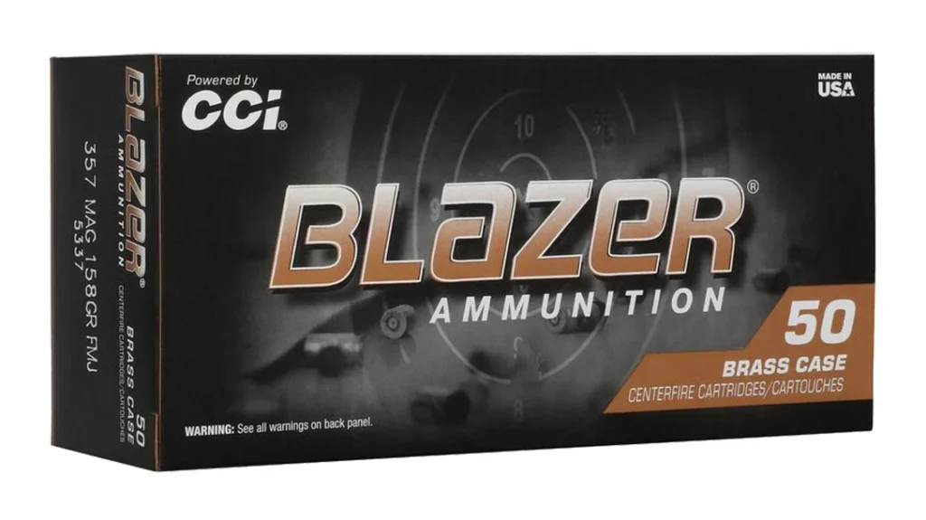 CCI Blazer Brass FMJ: .357 Magnum 158 gr. & .44 Magnum 240 gr. SHOT Show Handgun Ammo.