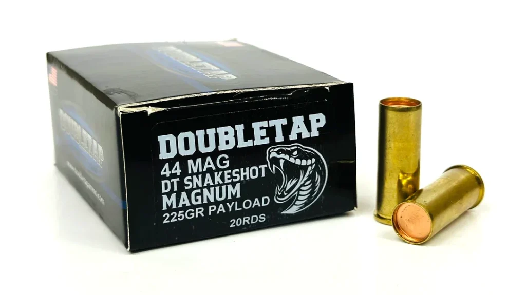 DoubleTap Ammunition DT Magnum SnakeShot Defense: .327 Federal Magnum, .357 Magnum, .41 Magnum, .44 Magnum, .450 Casull & .500 S&W. SHOT Show Handgun Ammo.