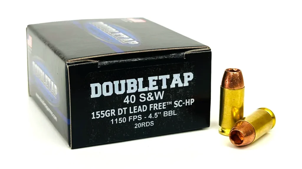 DoubleTap Ammunition DT Lead-Free SC-HP (Solid Copper Hollow Point): .357 SIG 125 gr. & .40 S&W 155 gr.