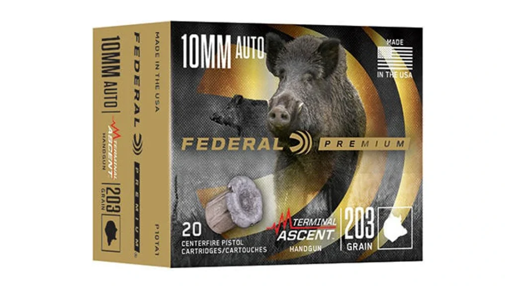 Federal Premium Terminal Ascent Handgun: .357 Magnum 157 gr., 10mm Auto 203 gr., & .44 Magnum 235 gr. SHOT Show Handgun Ammo.