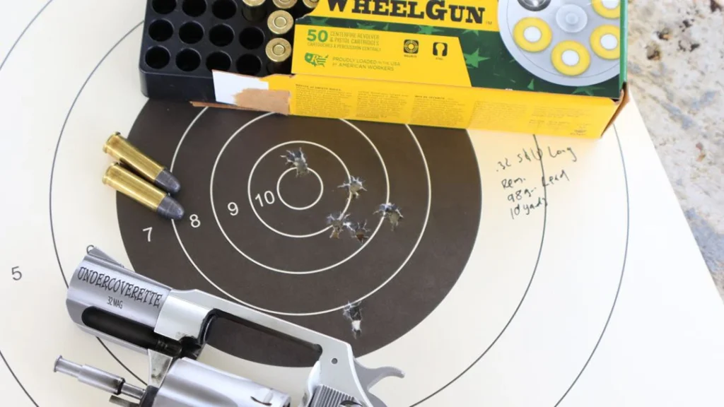 The author warmed up with a box of Remington .32 S&W Long 98-grain lead rounds.