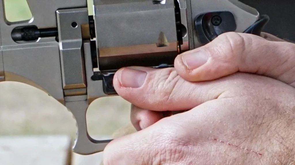 The all-new Chiappa Rhino 60DS L-Frame has an enlarged frame and twin finger stops (or thumb rests, as I call them) for a secure grip.