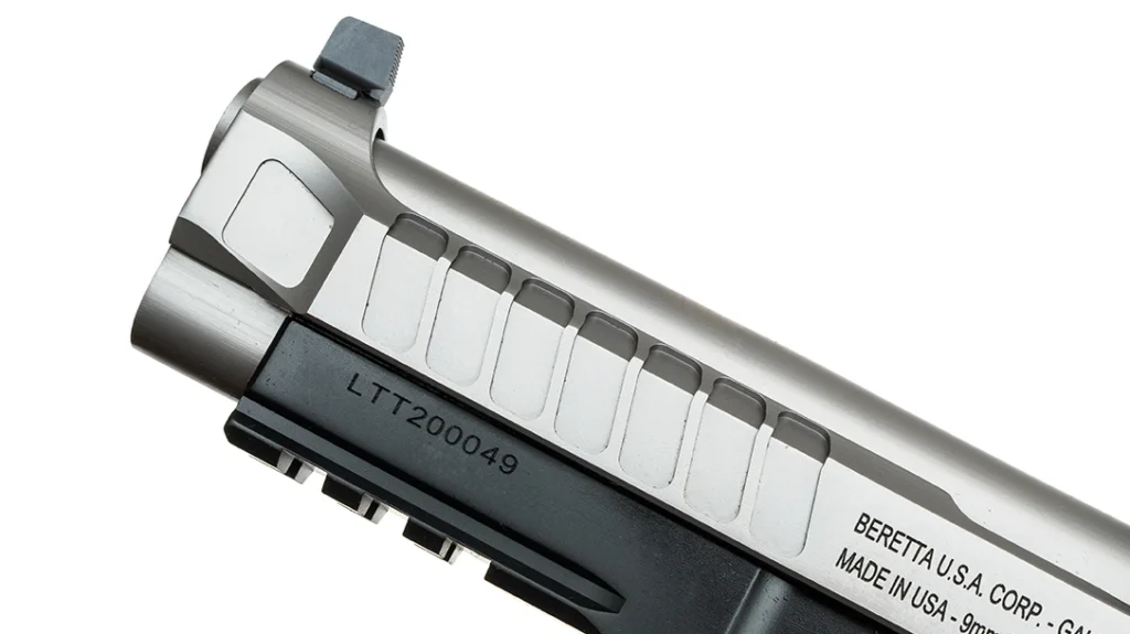 There’s a Picatinny rail out front for your favorite weapon light or other accessory.