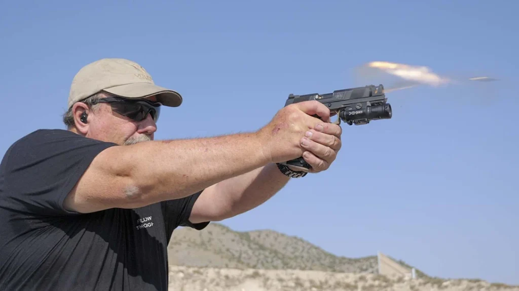 Clothing should support your training gear; pants (or shorts) should be strong enough to hold your pistol.