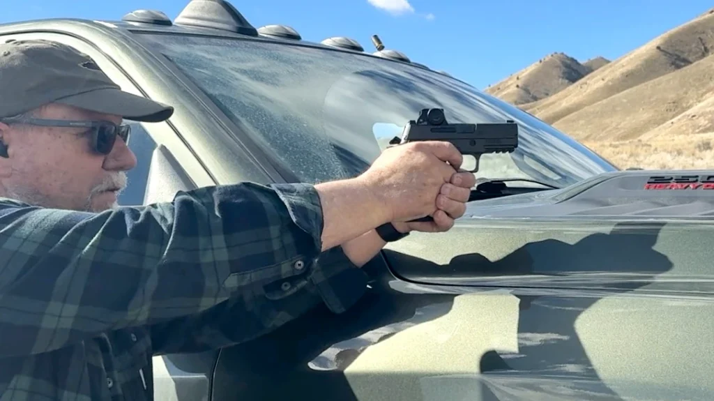Previous tests using the hood of my truck as a rest result in clustered groups at 25 yards and fist-sized at 50 yards.