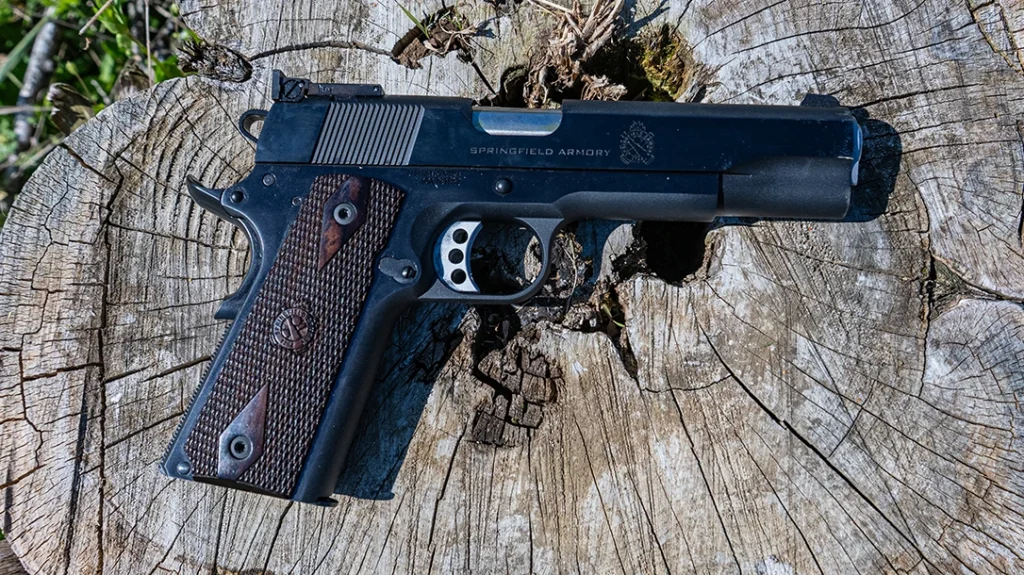 The Springfield Armory Garrison Target 1911 features modern upgrades tailored for competition shooters.