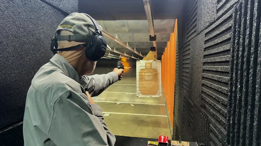 At 15 yards, there was standing left/right-side, and kneeling right-side barricade shooting.