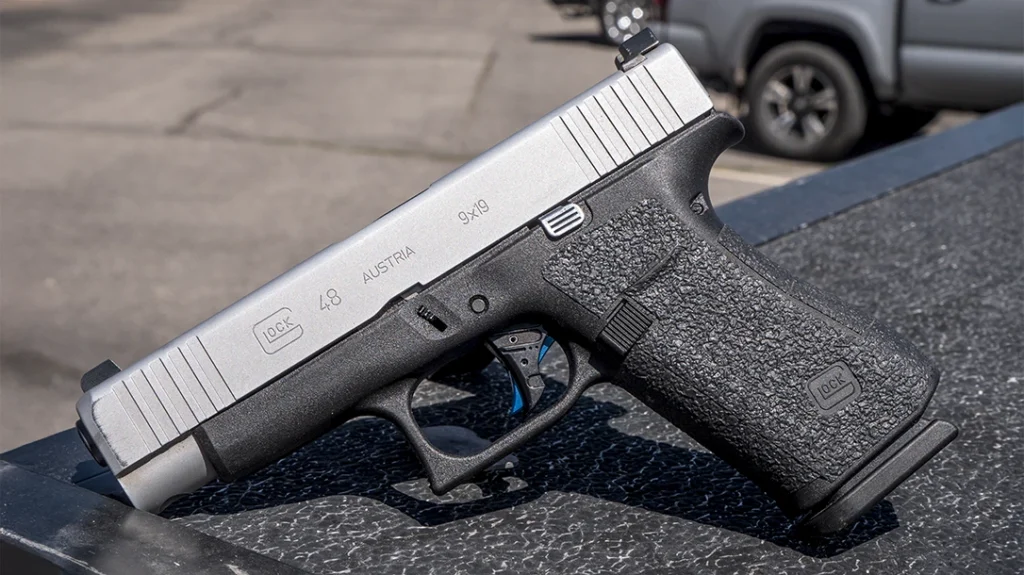 Glock's G48 remains one of the most popular CCW pistols today. It is also among some of the best guns for training.