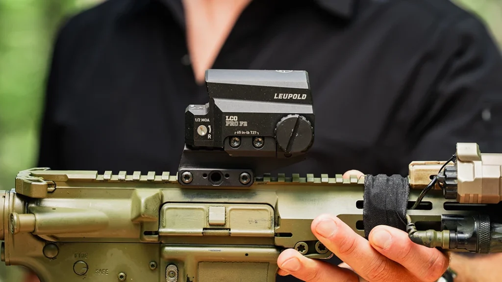 Leupold's New LCO PRO F2 red dot sight on a AR-15 carbine.