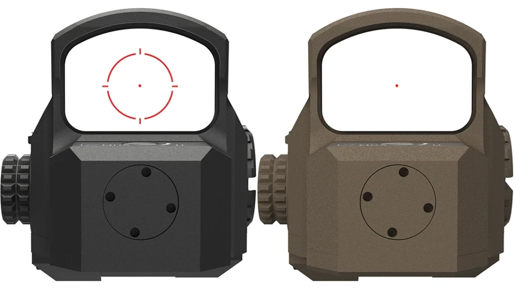 Leupold LCO Pro F2 showcasing it's two different reticles.