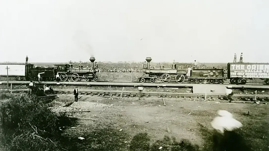 Railroad Crash and Burn – Publicity Stunt Gone Wrong